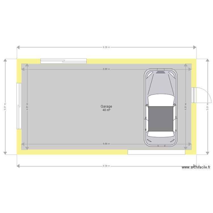 Garage PC. Plan de 0 pièce et 0 m2