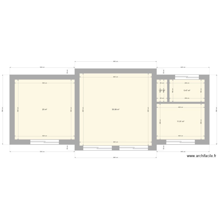 new 6. Plan de 5 pièces et 80 m2