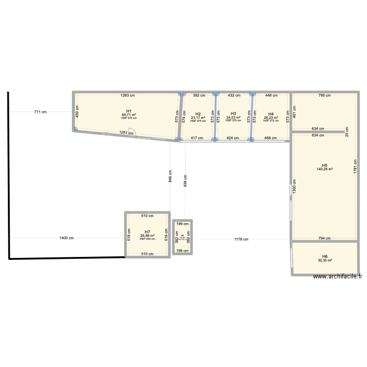 MONTRY. Plan de 8 pièces et 343 m2