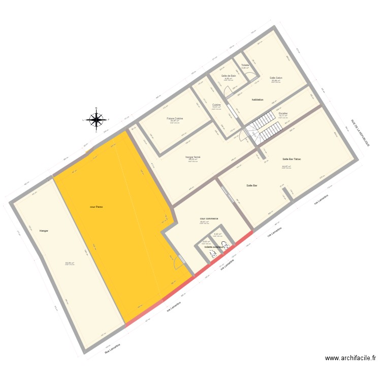 plan complet sans cave. Plan de 12 pièces et 287 m2