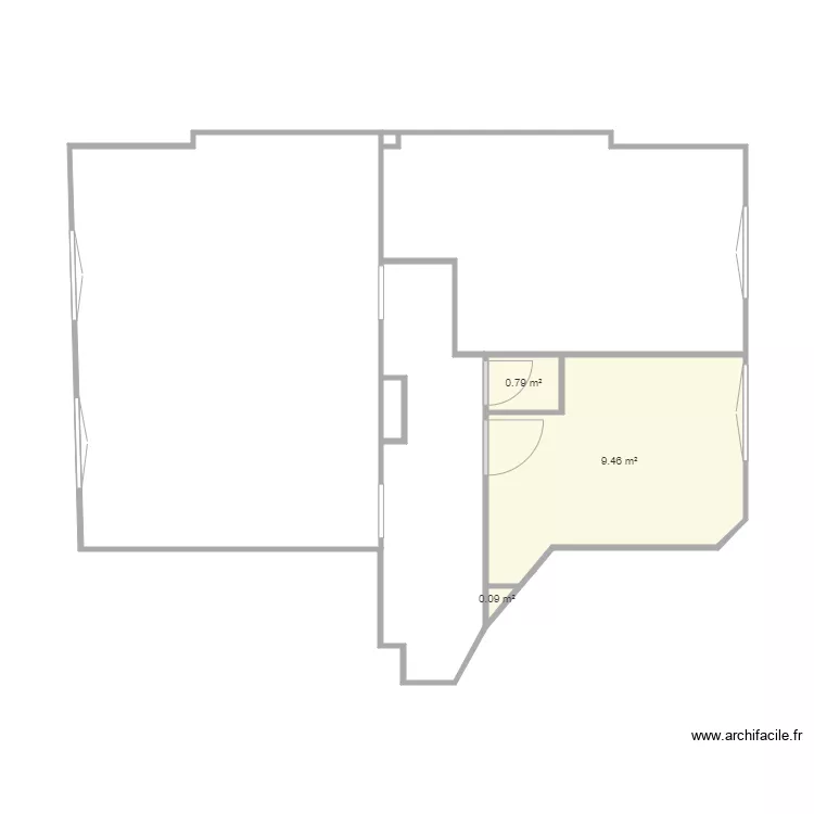 Appartement AD. Plan de 