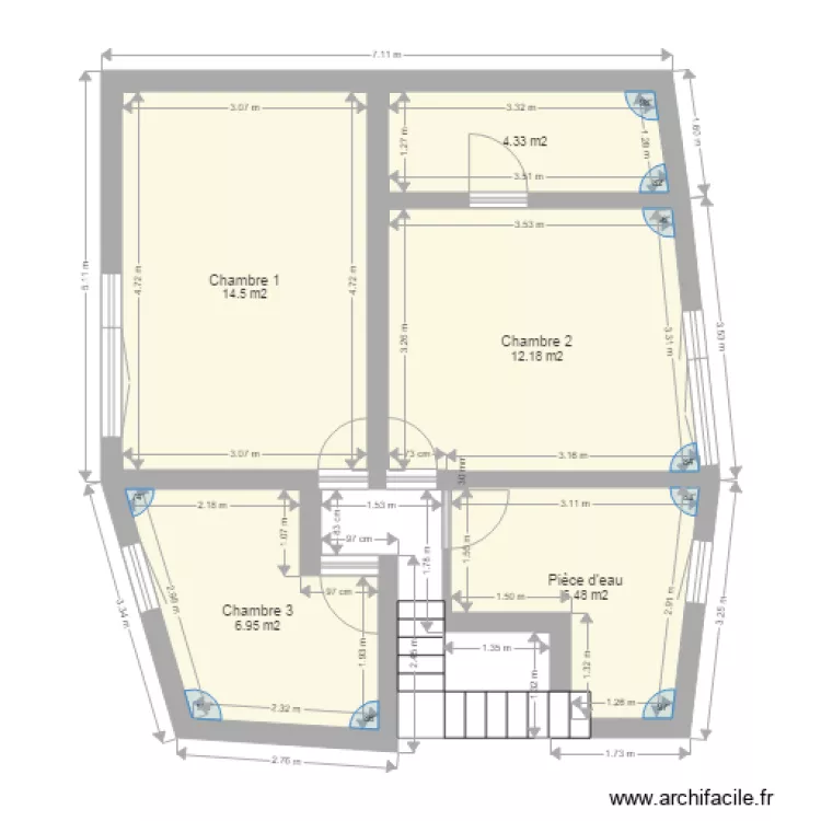 mam 3 etage biesles. Plan de 