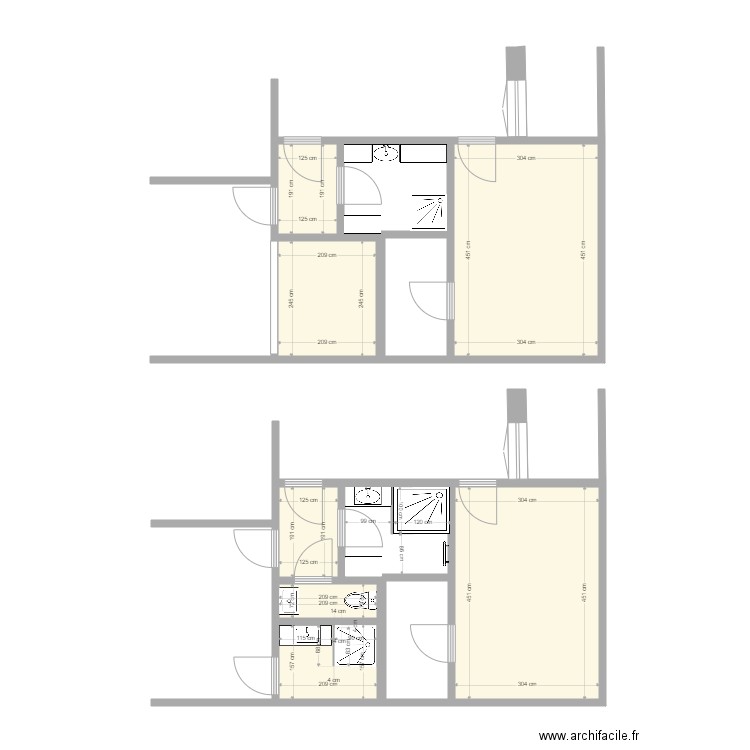 Salle de Bain Clermont 4. Plan de 0 pièce et 0 m2