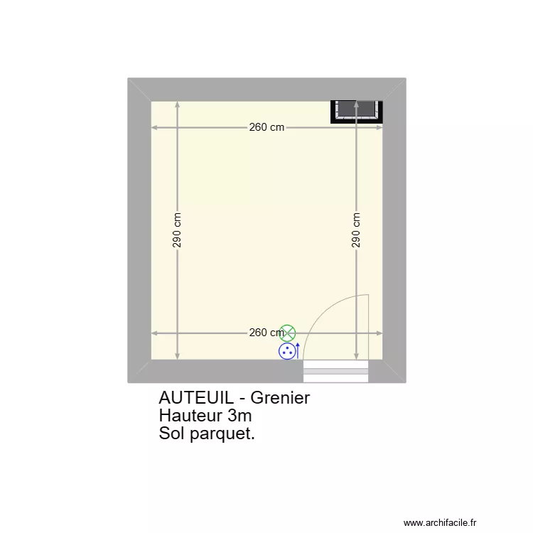 AUTEUIL - GRENIER. Plan de AUTEUIL - GRENIER. Plan de