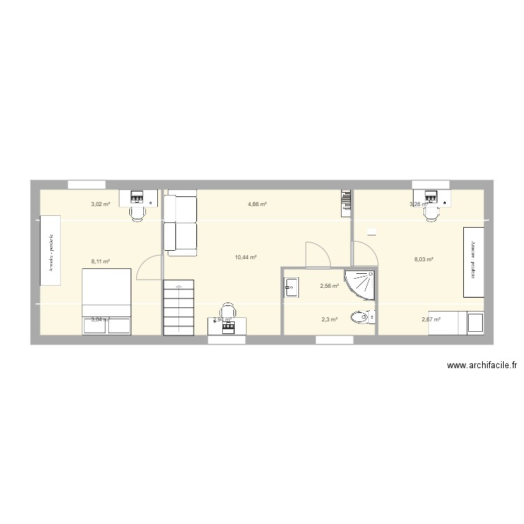 Cloisons comble Flines. Plan de 0 pièce et 0 m2