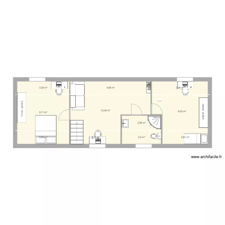 Cloisons comble Flines. Plan de 