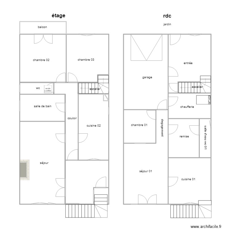 forcadel maison am. Plan de 0 pièce et 0 m2