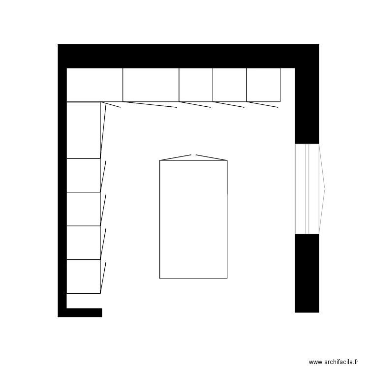 plan cuisine. Plan de 0 pièce et 0 m2