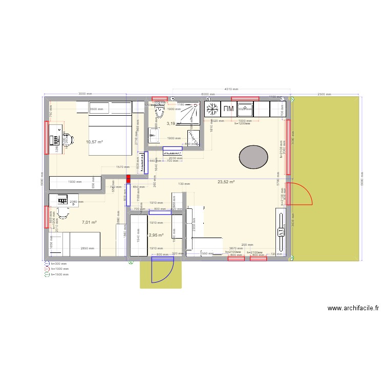 3ка Барн 3 Екатерина Дмитров План. Plan de 0 pièce et 0 m2