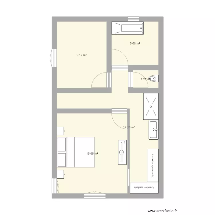 &eacute;tage. Plan de 