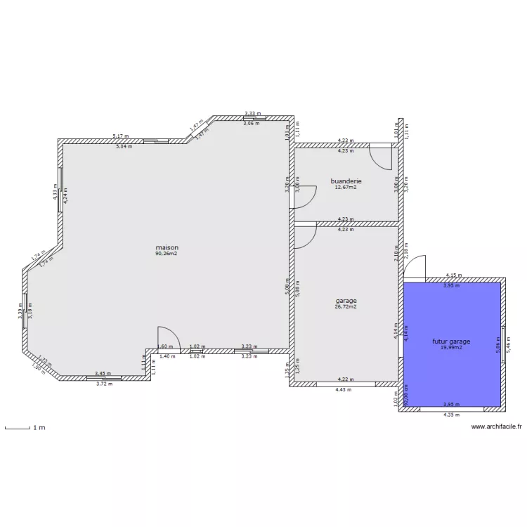 plan garage. Plan de 