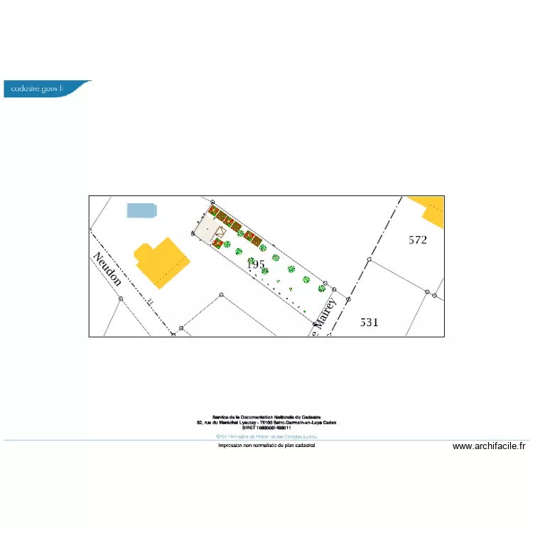 Chalet verger 1. Plan de 