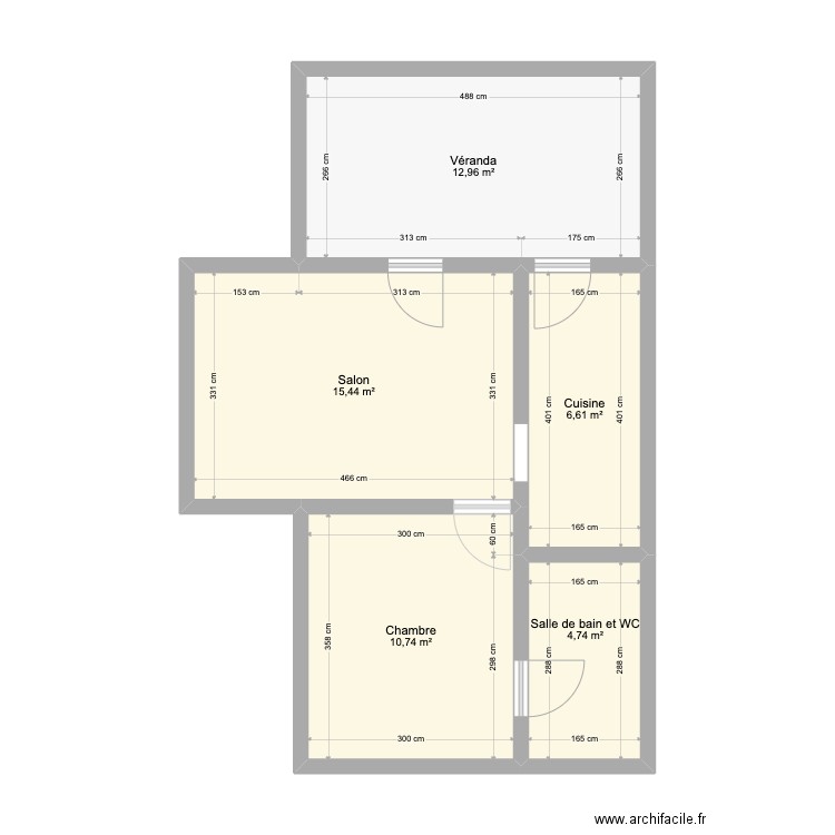 plan petite dépendance du jardin. Plan de 0 pièce et 0 m2