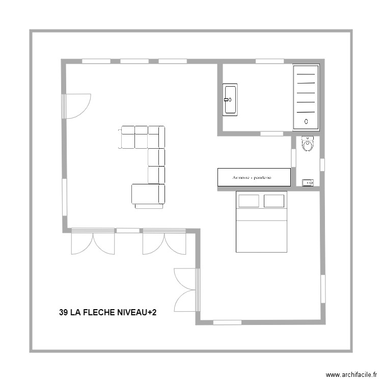 LA GAULETTE 2EME. Plan de 3 pièces et 161 m2