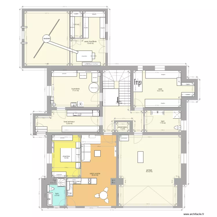 montricher rez inf final appartement 2. Plan de montricher rez inf final appartement 2. Plan de