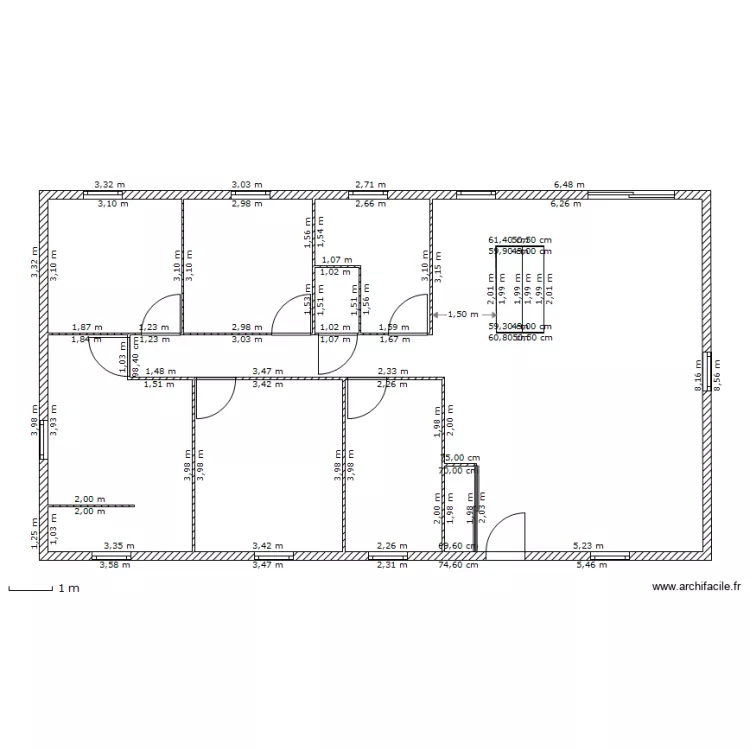maison 120 m²( dimention murs). Plan de maison 120 m²( dimention murs). Plan de