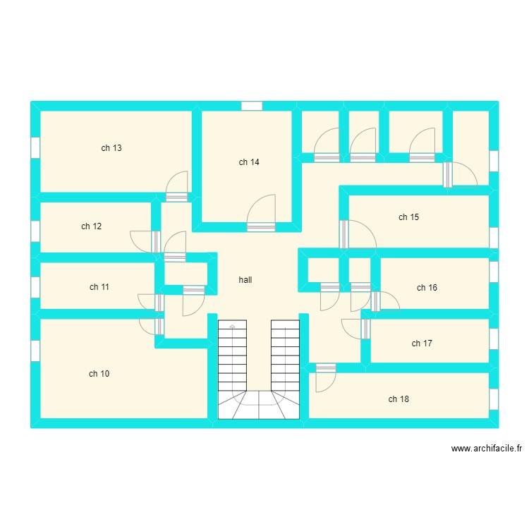 haussmanien 1 etage. Plan de 0 pièce et 0 m2