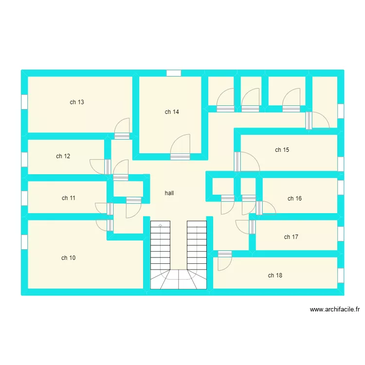 haussmanien 1 etage. Plan de 
