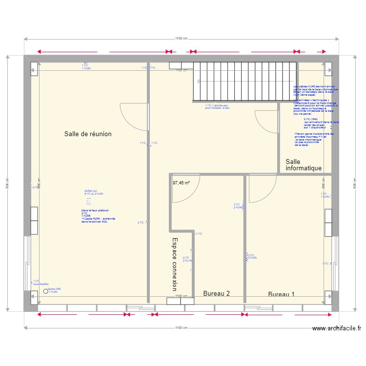 STEF étage mesure façade ? 20220706. Plan de 0 pièce et 0 m2