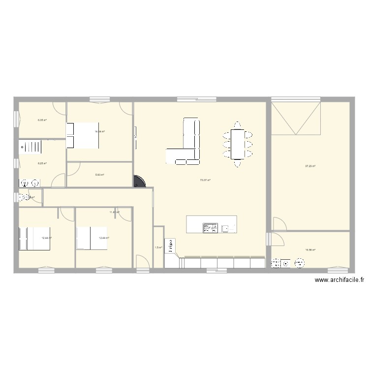 maison 2. Plan de 0 pièce et 0 m2
