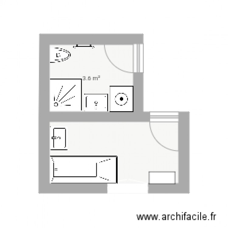 Sdb . Plan de 0 pièce et 0 m2