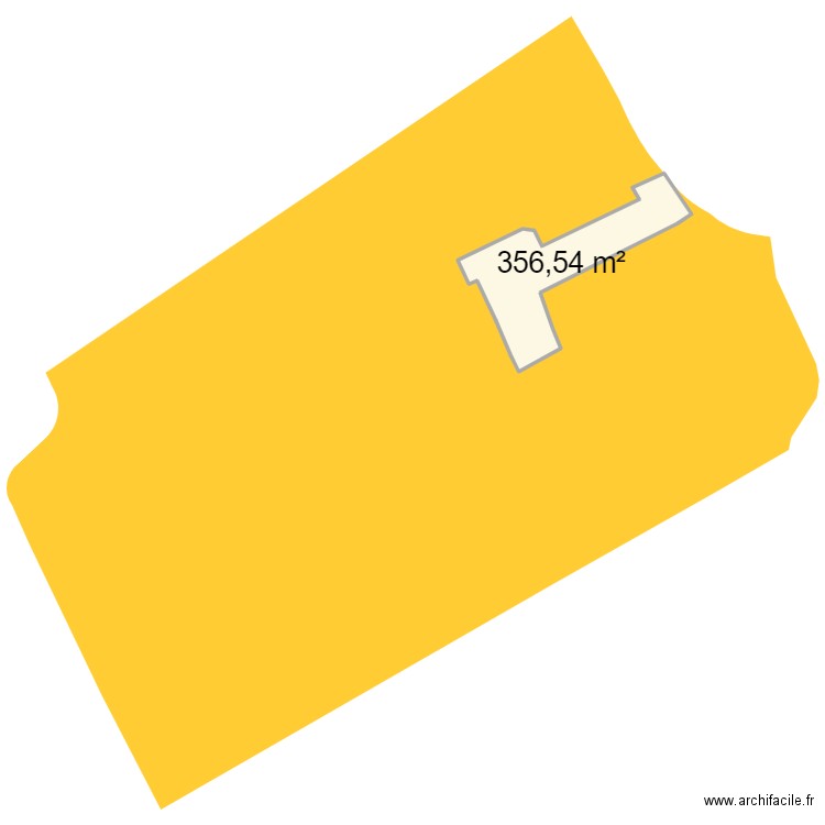 Terre le Clavin. Plan de 1 pièce et 357 m2