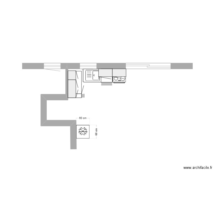 cuisine. Plan de 0 pièce et 0 m2