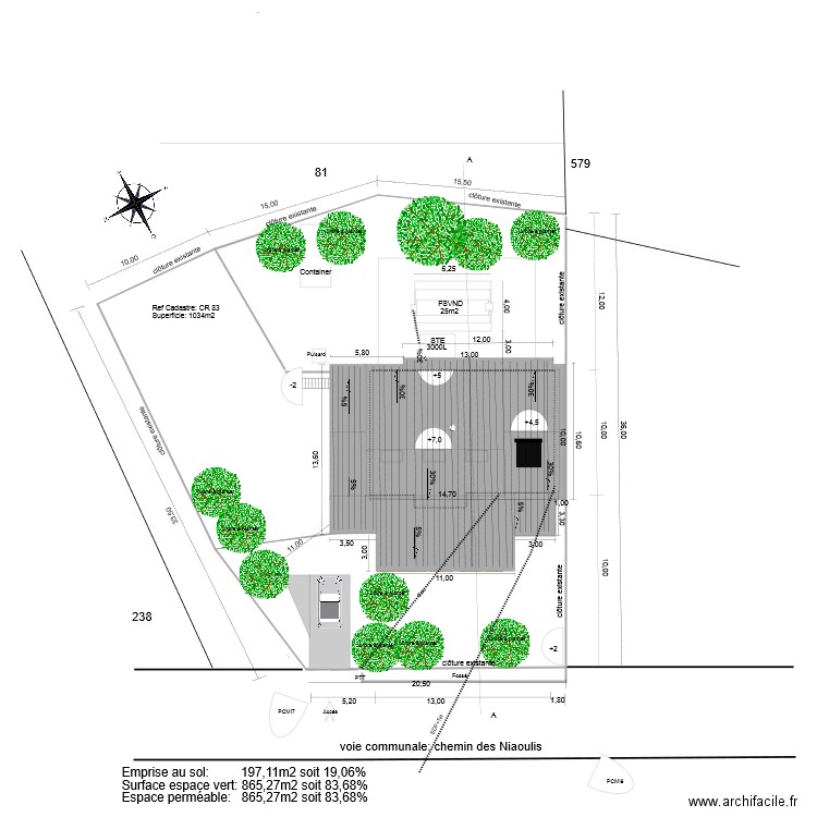 toiture. Plan de 0 pièce et 0 m2