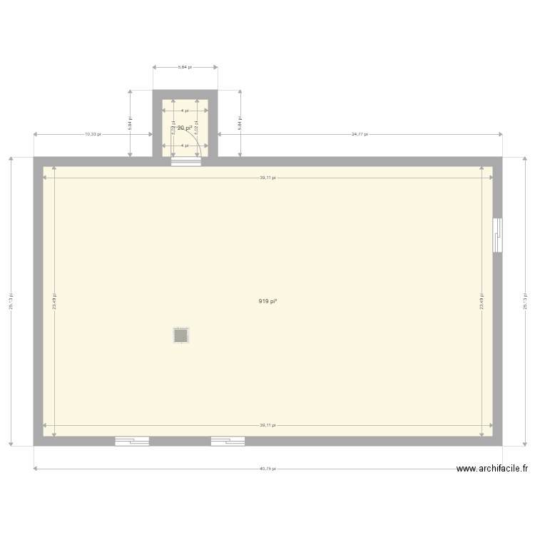 maison Mehdi sous sol 1. Plan de 2 pièces et 87 m2