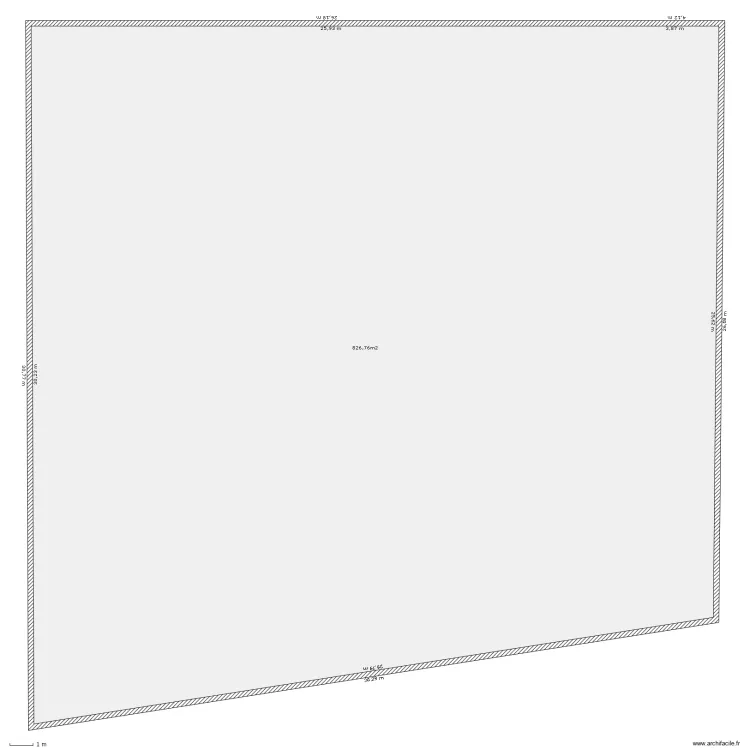 terrain. Plan de 