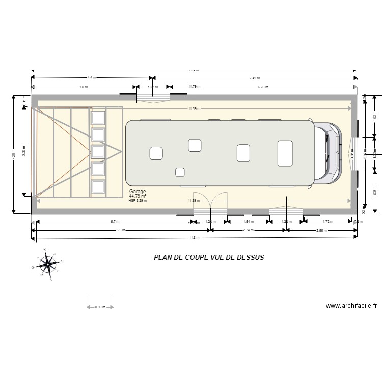 VUE DESSUS. Plan de 0 pièce et 0 m2