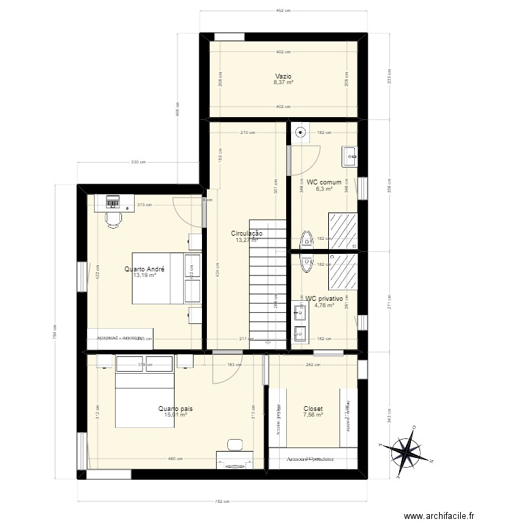 Casa X étage. Plan de 0 pièce et 0 m2