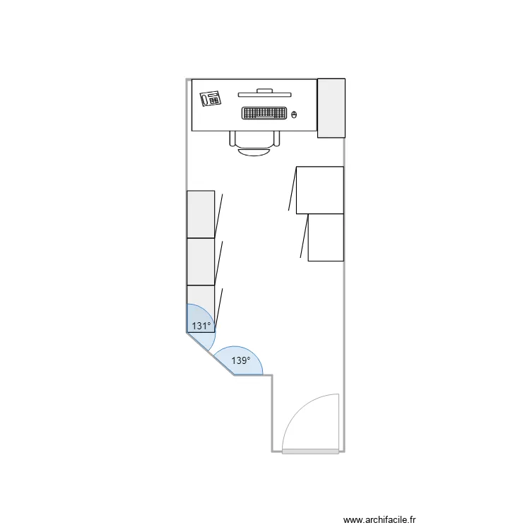 bureau sous sol le hoche. Plan de 