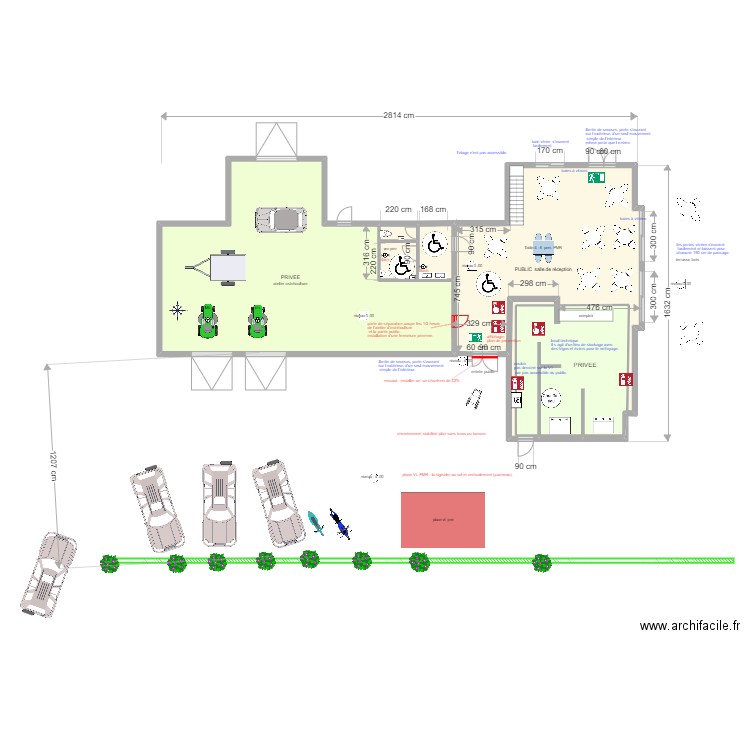 les tadornes projet  v3. Plan de 9 pièces et 286 m2