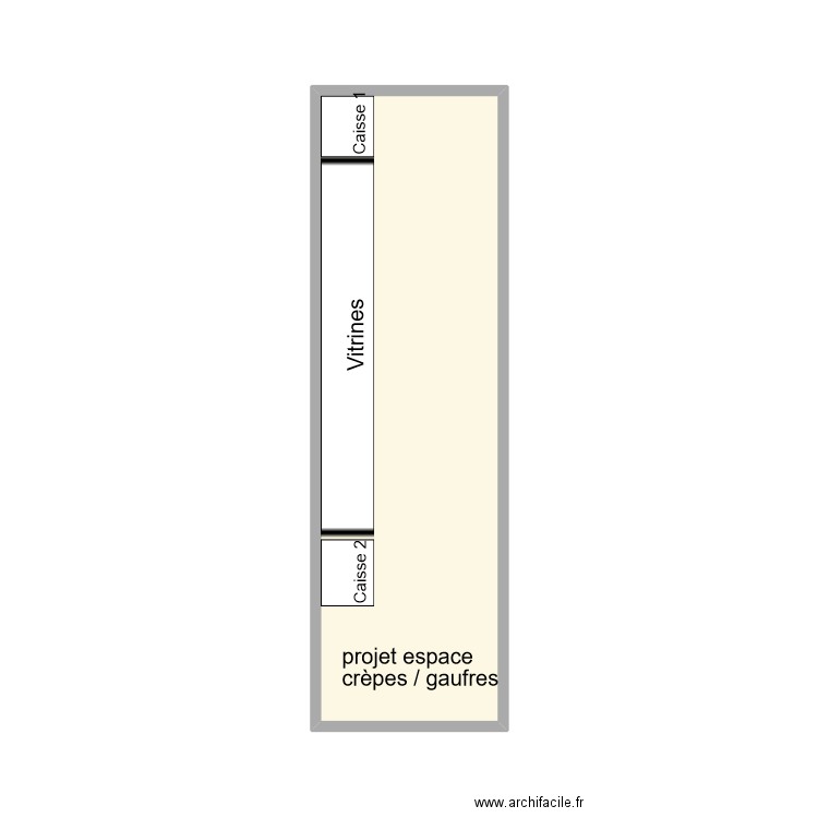 LA TARTE TROPEZIENNE LA CRAU. Plan de 1 pièce et 13 m2