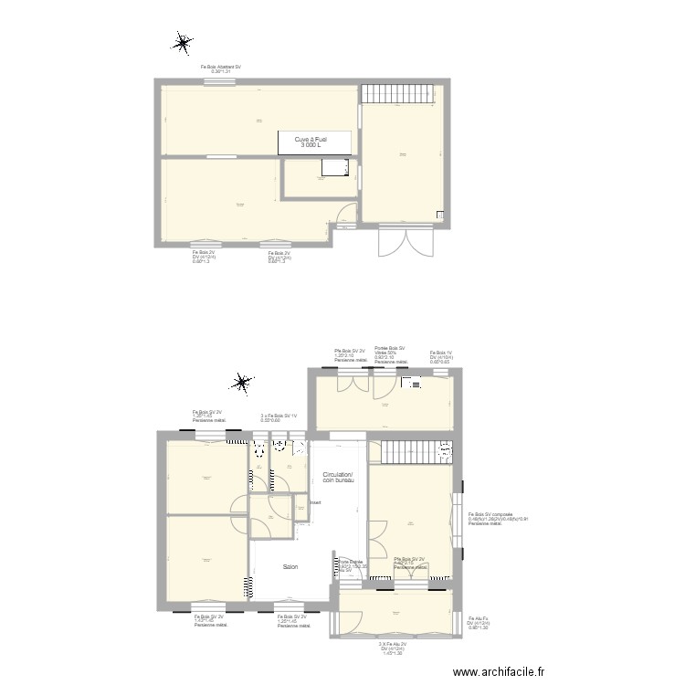 LEDUC . Plan de 0 pièce et 0 m2