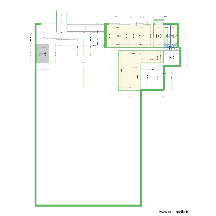 plan ba. Plan de 0 pièce et 0 m2