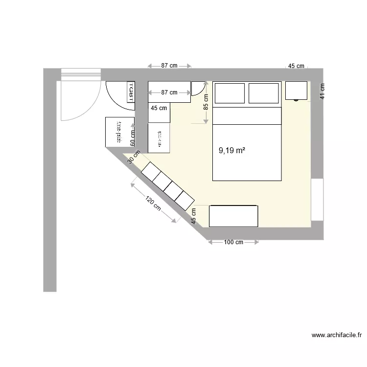 Chambre RCh. Plan de 