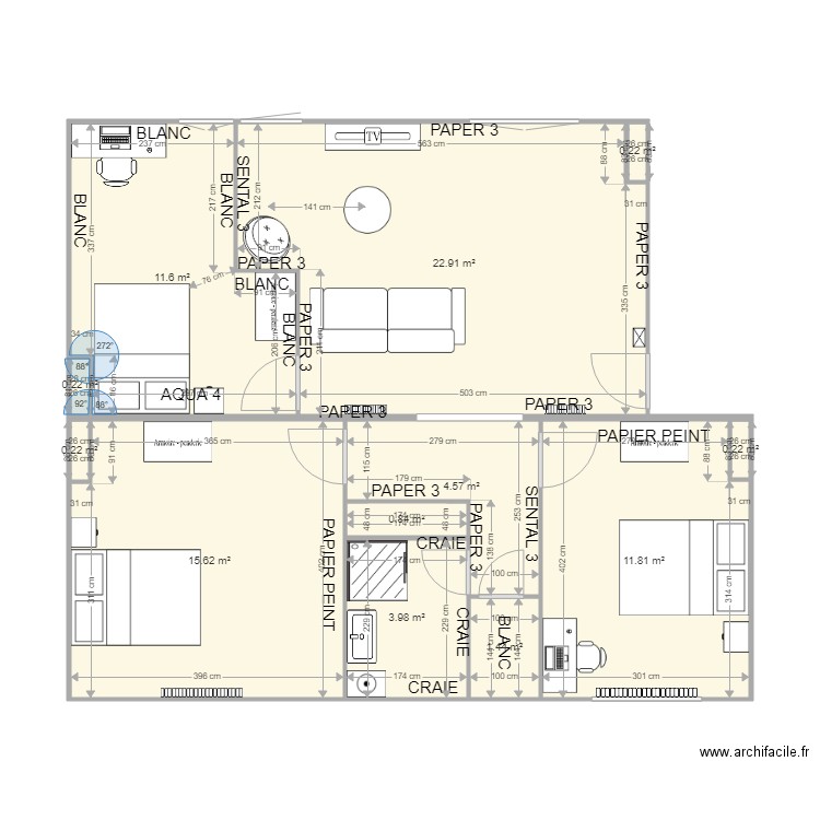 Issoire T3 Renove Peinture. Plan de 0 pièce et 0 m2