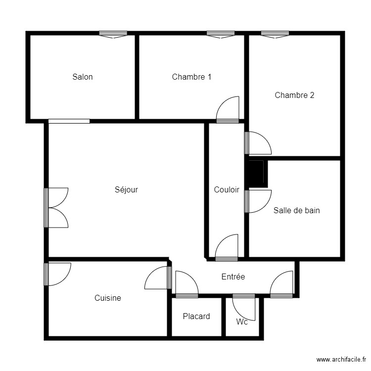 0109A102LG008. Plan de 11 pièces et 99 m2