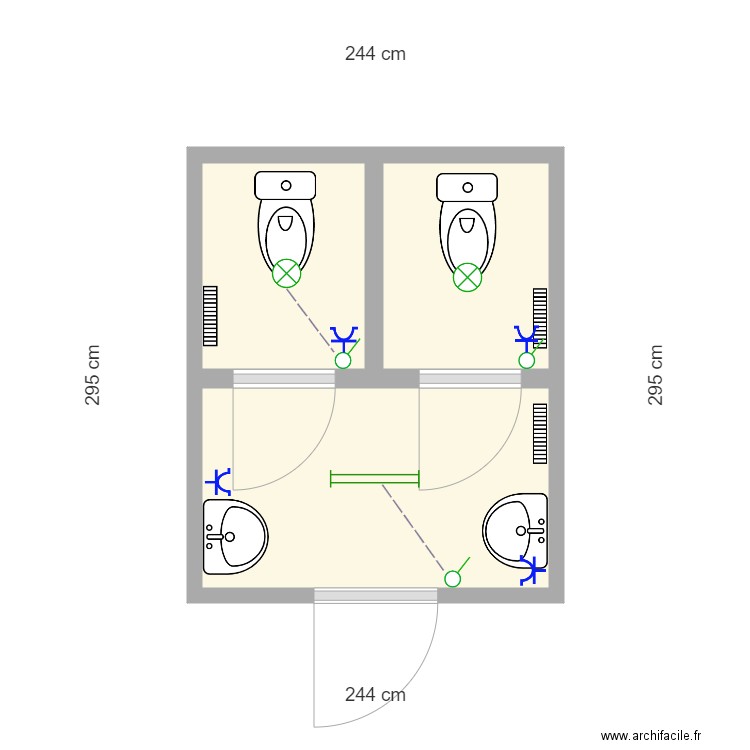 WC 24. Plan de 0 pièce et 0 m2
