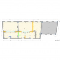 PLAN ETAGE SACRE COEUR ETAT INITIAL sans meubles et sans cloisons ET avec IPN ET une cloison PLAN 5 BIS