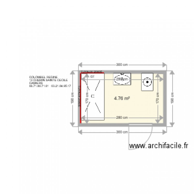 COLOMBEL REGINE . Plan de 0 pièce et 0 m2