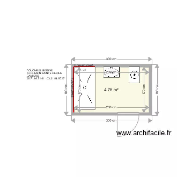 COLOMBEL REGINE . Plan de 