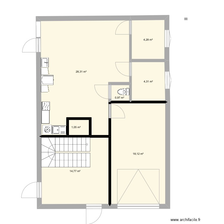 Travail . Plan de 0 pièce et 0 m2