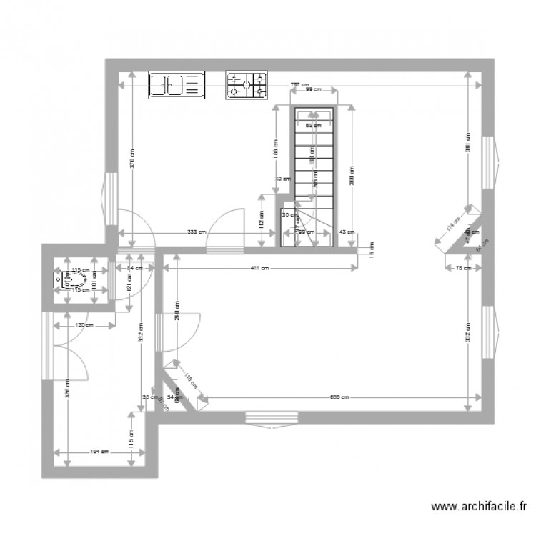 Maison  ETOUY disposition  Gwe. Plan de 0 pièce et 0 m2