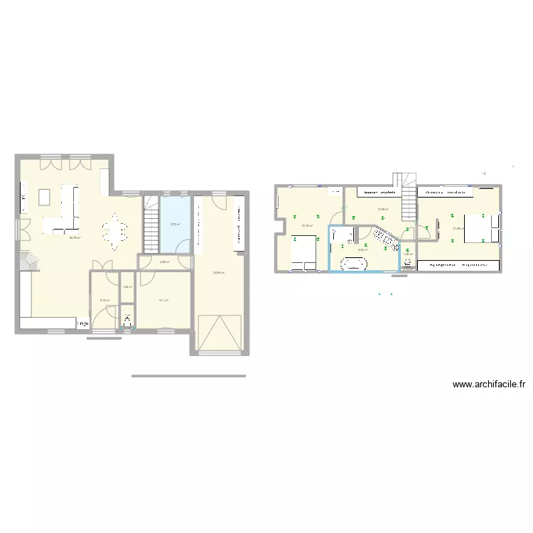 maison modif dressing momo. Plan de 