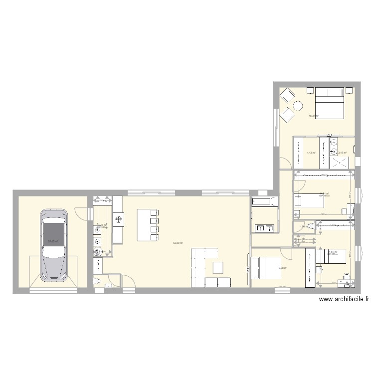 plan trelivan L locatif. Plan de 0 pièce et 0 m2