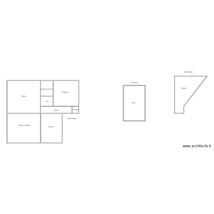 PLACE DE LA RESISTANCE 3EME. Plan de 0 pièce et 0 m2