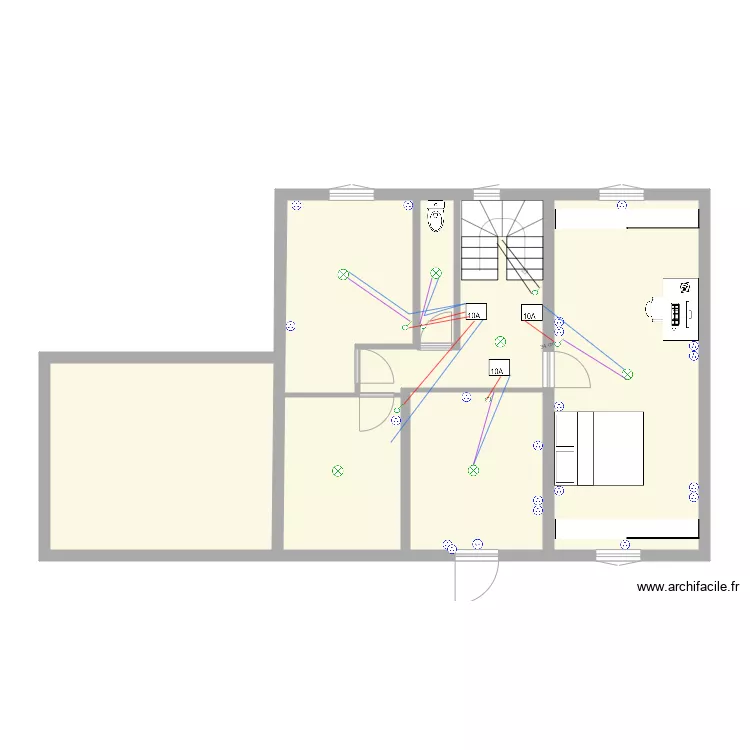 ECLAIRAGE 1ER ETAGE. Plan de 